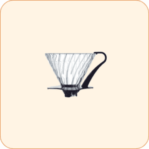 Coffee Hot Brew Paper Drip 1-4 Cups Glass Metrial