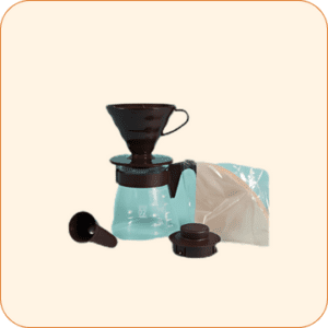 V60 Coffee Server 02 Set Chocolate Brown 40 Filter Paper Server 600 Ml